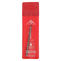 Сверло по бетону ЛОМ, цилиндрический хвостовик, 4×75 мм