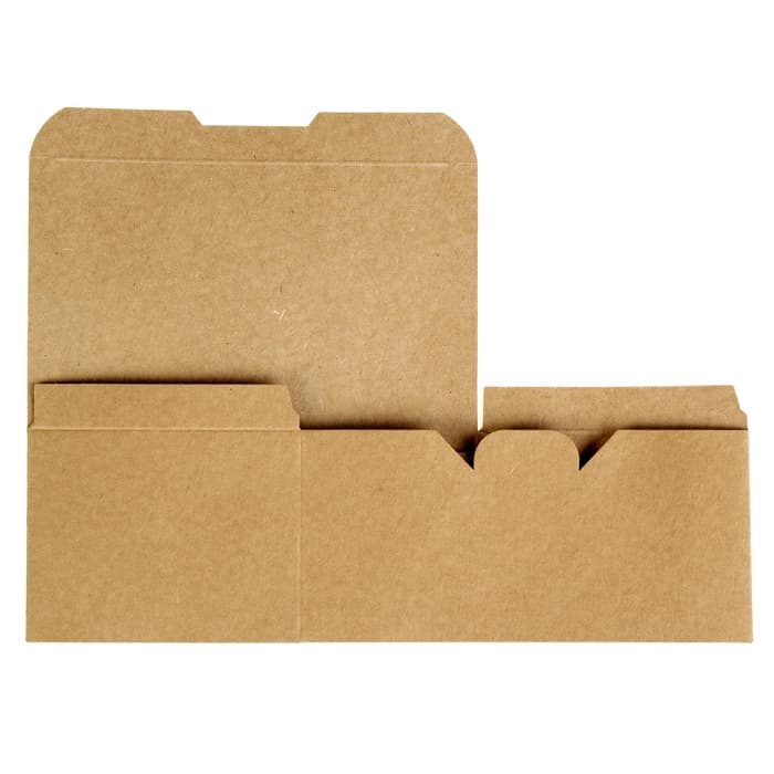 Коробка крафт, упаковка для куриных крыльев и наггетсов, 15×9.1×7 см