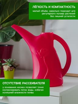 Лейка, 2 л, без рассеивателя, МИКС, «Лотос»