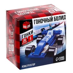 Конструктор гоночная машина Гонки, 26 деталей, 6+