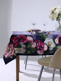 Кухонный набор «Этель. Цветочный этюд»: скатерть 180×150 см, салфетки 40×40 см-8 шт., 100% хлопок