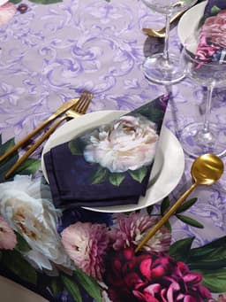 Кухонный набор «Этель. Цветочный этюд»: скатерть 110×150 см, салфетки 40×40 см, 4 шт., 100% хлопок