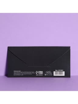 Конверт для денег с тиснением «Сюрприз», 16.5×8 см
