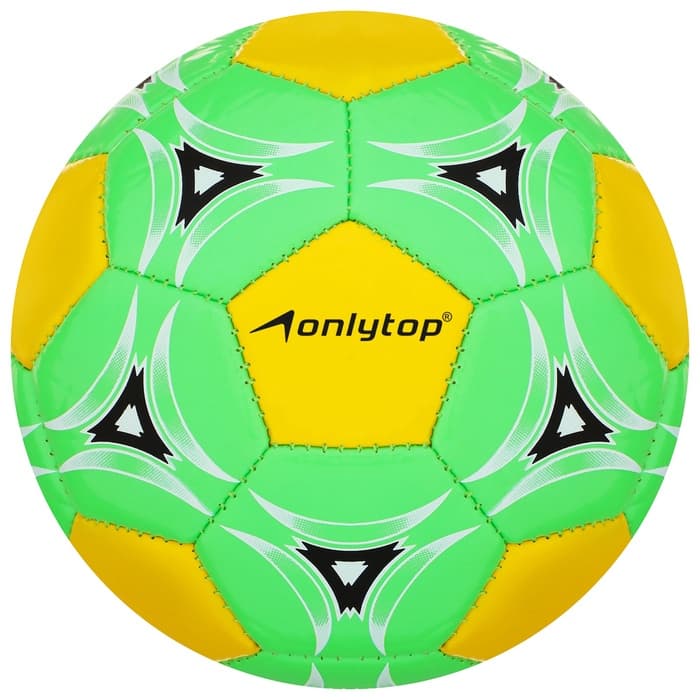Футбольный мяч ONLYTOP, машинная сшивка, 32 панели, р. 2, PVС, цвет МИКС
