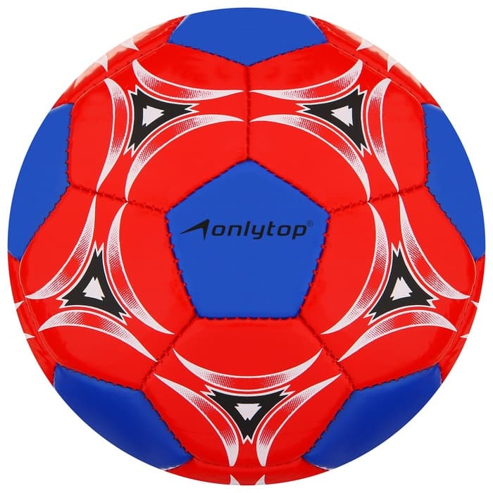Футбольный мяч ONLYTOP, машинная сшивка, 32 панели, р. 2, PVС, цвет МИКС