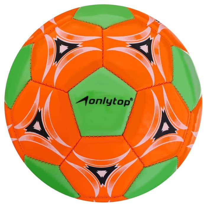 Футбольный мяч ONLYTOP, машинная сшивка, 32 панели, р. 2, PVС, цвет МИКС