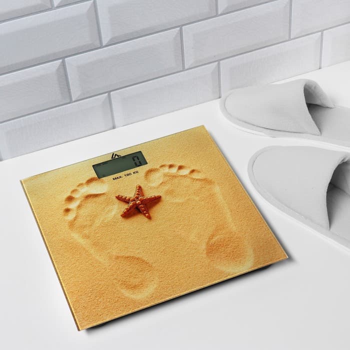 Весы напольные Luazon LVE-005 «Песок», электронные, до 180 кг, 2хAAA (не в комплекте)