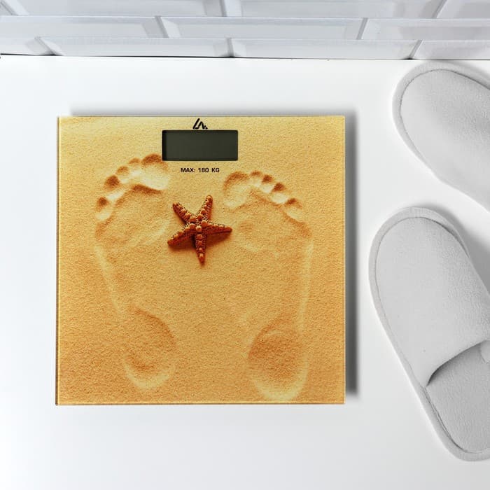 Весы напольные Luazon LVE-005 «Песок», электронные, до 180 кг, 2хAAA (не в комплекте)