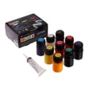 Набор витражных красок по стеклу Decola, 9 цветов × 20 мл + контур