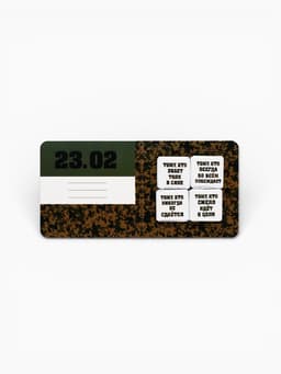 Шоколад молочный «23 февраля», открытка, 5 г × 4 шт.