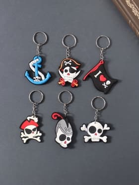 Брелок для ключей на кольце «Пираты», резина, 3.5×4.8 см, МИКС