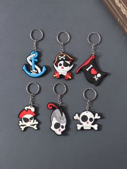 Брелок для ключей на кольце «Пираты», резина, 3.5×4.8 см, МИКС