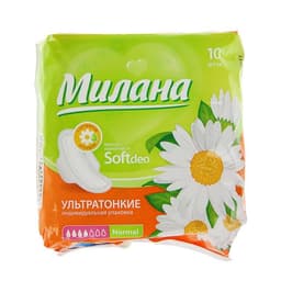 Прокладки «Милана» Ultra Soft Normal Deo Ромашка, 10 шт./уп