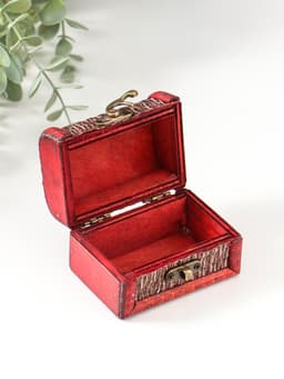 Шкатулка для украшений «Сундучок. Плетёнка», дерево, 6.3×8.8×6.5 см