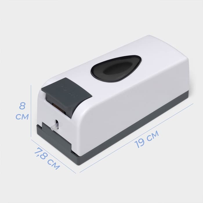 Диспенсер для жидкого мыла SAVANNA, механический, 350 мл, пластик, белый