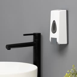 Диспенсер для жидкого мыла SAVANNA, механический, 350 мл, пластик, белый