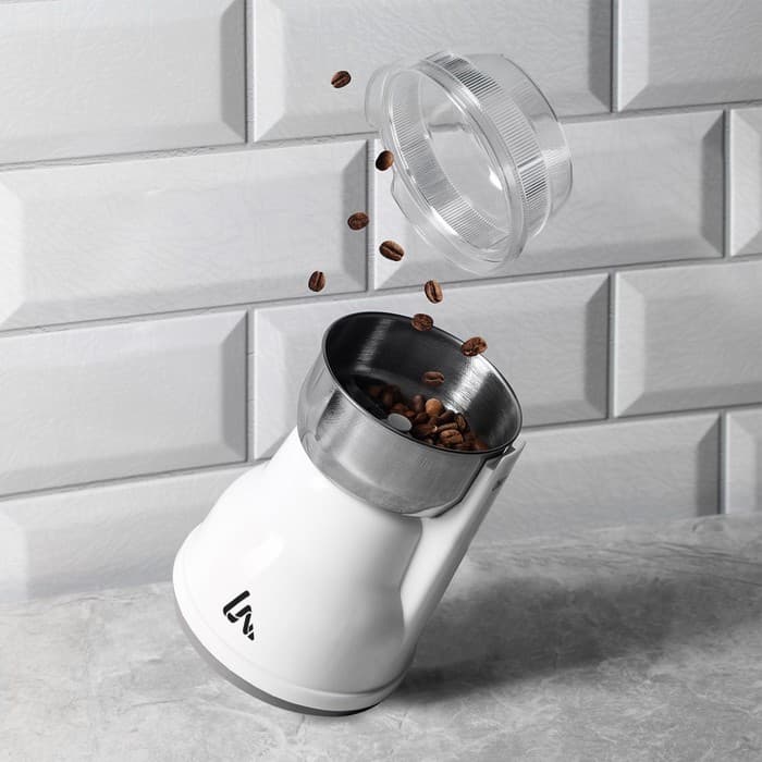 Кофемолка электрическая Luazon LMR-05, 160 Вт, 50 г, белая