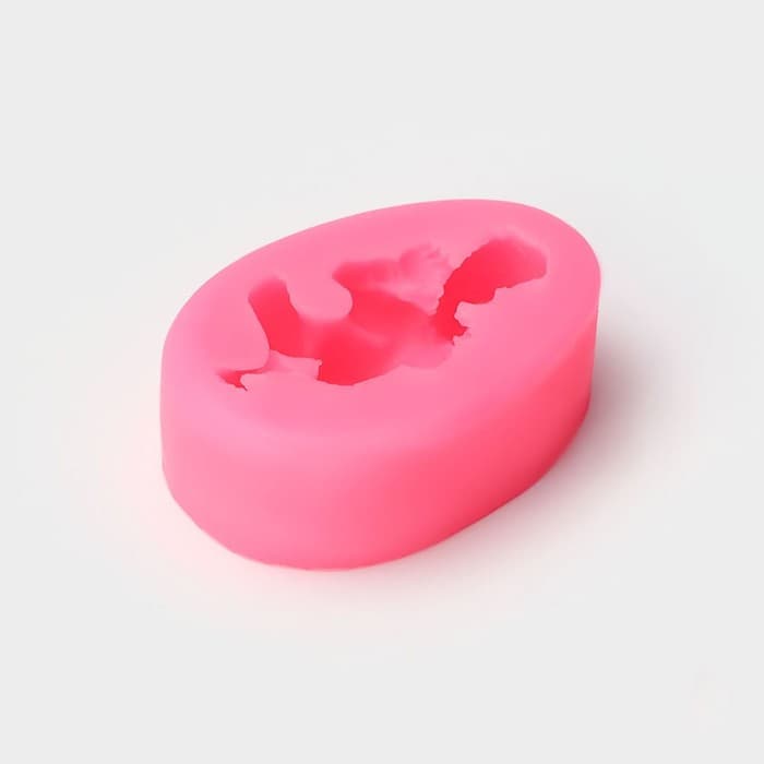 Молд для заливки 3D «Малыш», силикон, 7×5×2.7 см, розовый