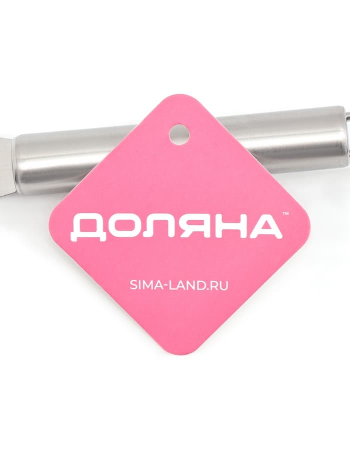 Кондитерская лопатка - палетка изогнутая Доляна, 31.5×3 см, рабочая часть 16.7 см, для блинов, серебристая