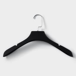 Плечики - вешалка для одежды, 38.5×4.4×22.5 см см, размер 40-42, покрытие софт тач, чёрные