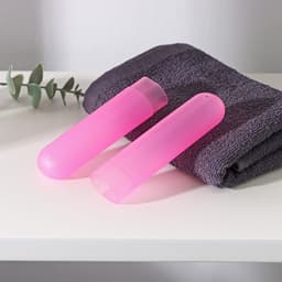 Футляр для зубной щётки Доляна, 20 см, розовый