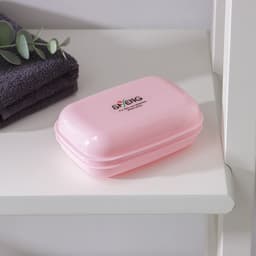 Мыльница пластиковая, 11×7.5×4 см, голубая