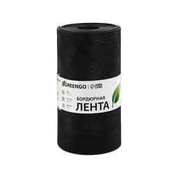 Лента бордюрная, 30 см×10 м, толщина 1.2 мм, пластиковая чёрная, Greengo