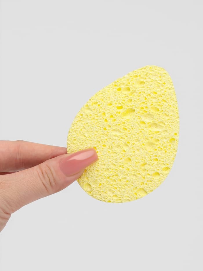 Набор спонжей для умывания «Капля», 9.5×7 см, 2 шт., МИКС