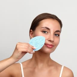 Набор спонжей для умывания «Капля», 9.5×7 см, 2 шт., МИКС