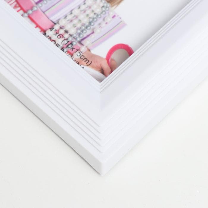 Фоторамка - коллаж на 2 фото 10×15 см «Корона», пластик, белая, 30×28 см