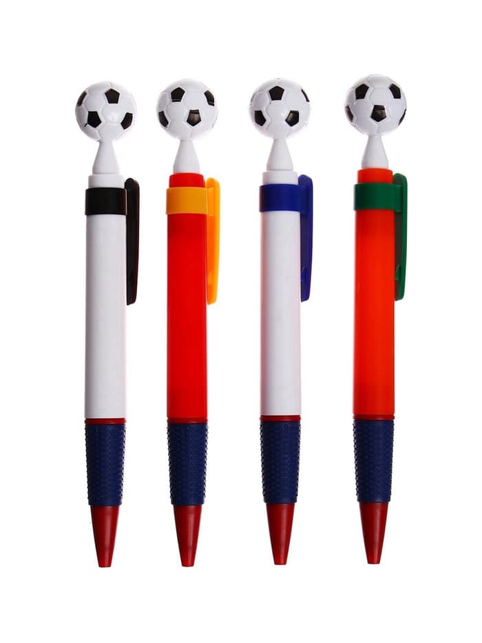 Ручка-прикол Calligrata «Футбольный мяч», шариковая, МИКС