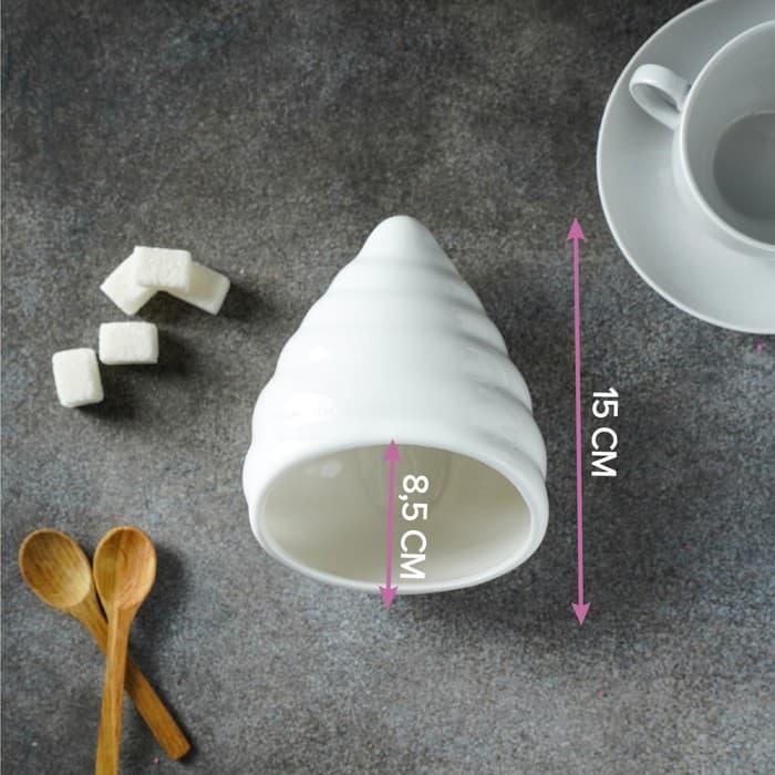 Сахарница Magistro «Ракушка», 330 мл, фарфор, белая