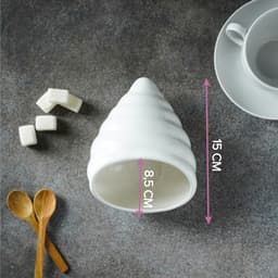 Сахарница Magistro «Ракушка», 330 мл, фарфор, белая