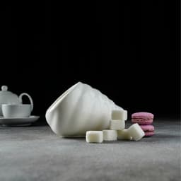 Сахарница Magistro «Ракушка», 330 мл, фарфор, белая