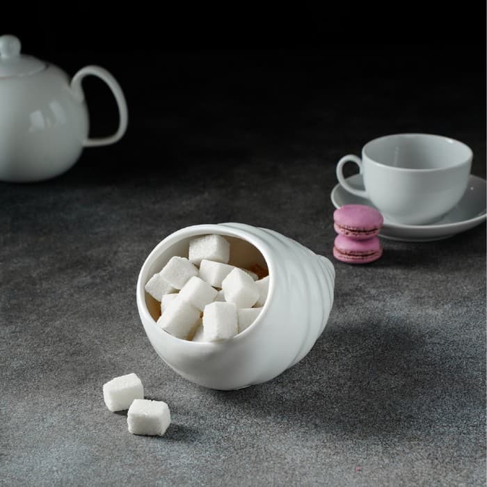 Сахарница Magistro «Ракушка», 330 мл, фарфор, белая