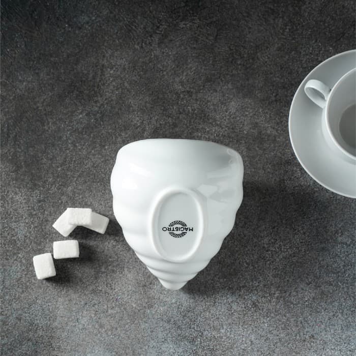 Сахарница Magistro «Ракушка», 330 мл, фарфор, белая