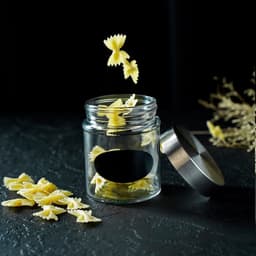 Банка для сыпучих Доляна «Премиум», 350 мл, 10×8 см, с металлической крышкой, с местом под надпись, стекло, прозрачная