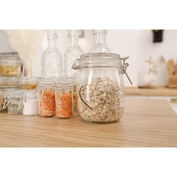 Банка для сыпучих Доляна «Сердце», 850 мл, 11×14 см, с бугельным замком, стекло, прозрачная