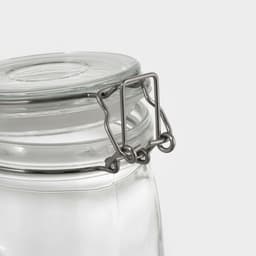 Банка для сыпучих Доляна «Сердце», 850 мл, 11×14 см, с бугельным замком, стекло, прозрачная