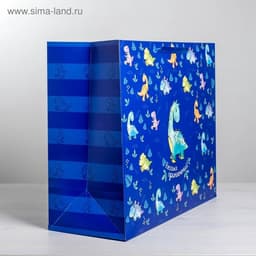 Пакет подарочный ламинированный, упаковка, «Весёлых приключений», XL 49×40×19 см