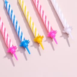 Свечи в торт «Спираль», 6.5×0.5 см, 12 шт.