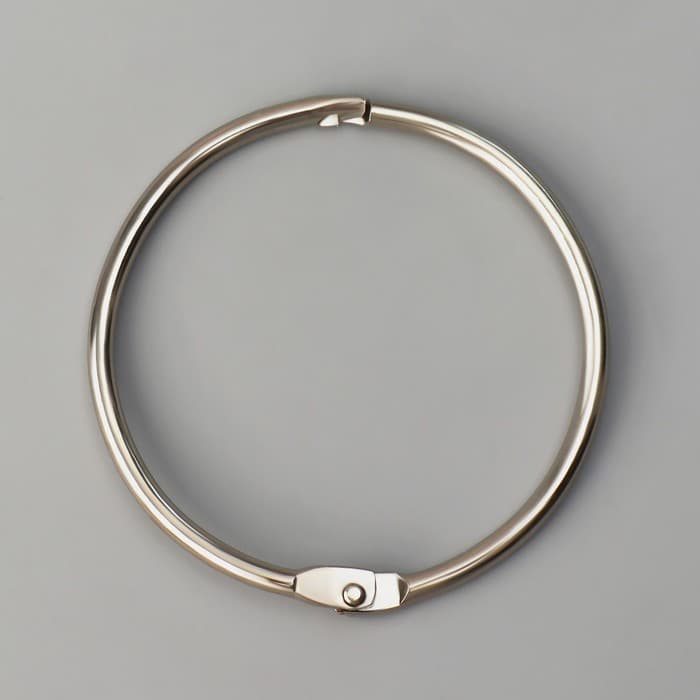 Палитра для лаков на кольце, форма квадрат, 50 шт. по 3 ногтя, цвет слоновая кость