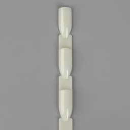 Палитра для лаков на кольце, форма квадрат, 50 шт. по 3 ногтя, цвет слоновая кость