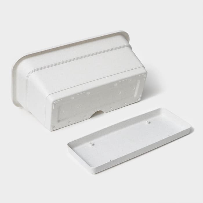 Ящик балконный для цветов, 8 л, 40×20×17 см, пластиковый, цвет мраморный