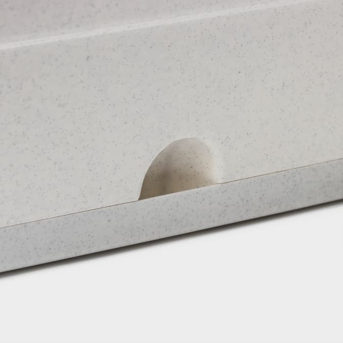 Ящик балконный для цветов, 8 л, 40×20×17 см, пластиковый, цвет мраморный