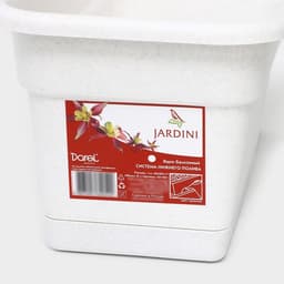 Ящик балконный для цветов, 8 л, 40×20×17 см, пластиковый, цвет мраморный