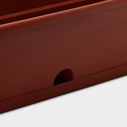 Ящик балконный для цветов, 16 л, 80×20×17 см, пластиковый, цвет терракот