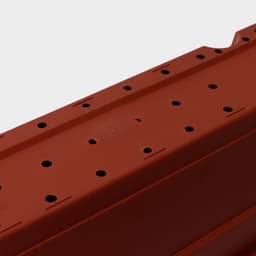 Ящик балконный для цветов, 16 л, 80×20×17 см, пластиковый, цвет терракот