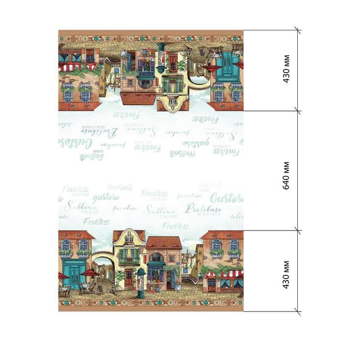 Скатерть «Этель: Италия», 110×150 см, 100% хлопок, саржа 190 г/м²