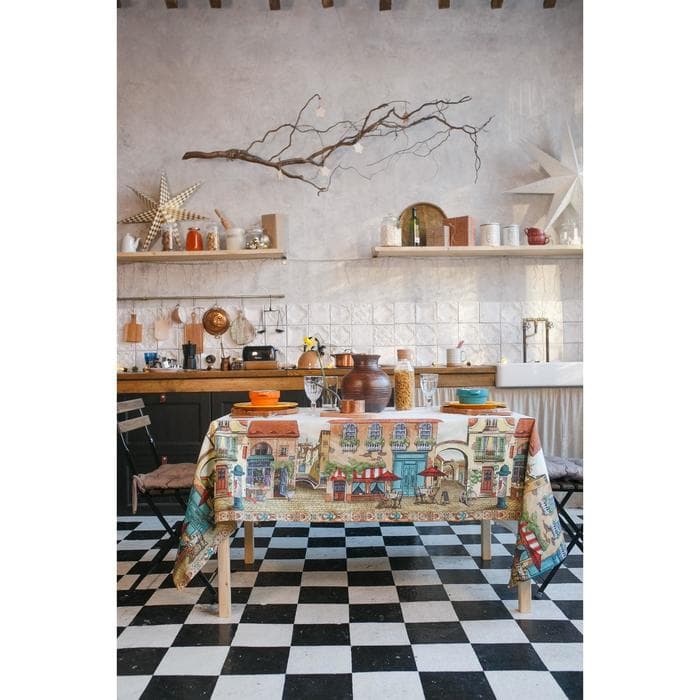 Скатерть «Этель: Италия», 180×150 см, 100% хлопок, саржа 190 г/м²